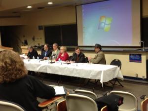 (L-R) David Blight, Kevin Levin, John Hennessy, Karen Cox, Jonathon Noyalas, and Leonard Lanier.