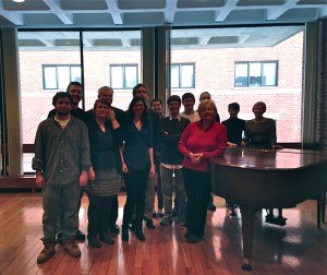 Me with the great students I met at Clark University.