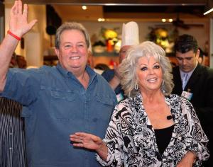 Paula Deen with her brother Bubba Hiers, co-owners of Uncle Bubba's Oyster House.
