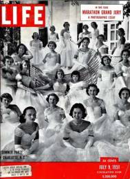 Debutantes in Charlotte, NC, 1951.