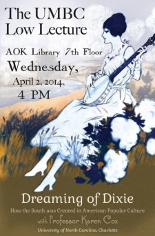 I am speaking about the early years of the South in pop culture.