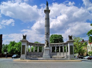 The Jefferson Davis Monument on Monument Avenue in Richmond, VA, was a result of UDC fundraising efforts.