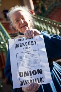 Wells made national papers again in 2011 when an image of her appeared in USA Today as one of several South Carolinians participating in a Secession Ball.