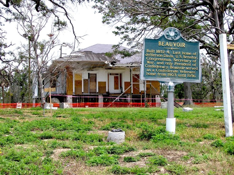 Lost Cause Detritus: Beauvoir after Hurricane Katrina. Author photo, 2006.