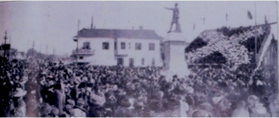 Unveiling ceremonies, Jefferson Davis Monument in New Orleans, 1907. 