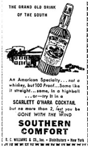 Southern Comfort's tie-in with GWTW.